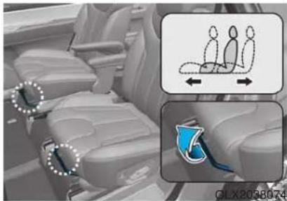 HYUNDAI Palisade (2020) - Rear seat adjustment - 1