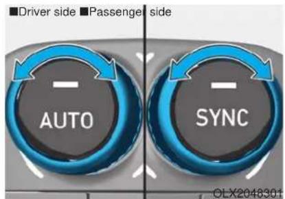 Driver side Passenger side AUTO SYNC OLX2048301