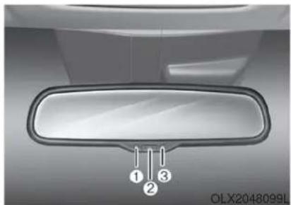 HYUNDAI Palisade (2020) - Electrochromatic Mirror (ECM) (if equipped) - 1