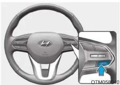 HYUNDAI Palisade (2020) - Smart Cruise Control set speed will be temporarily canceled when: - 1