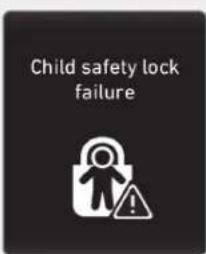 Child safety lock failure