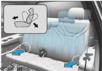 HYUNDAI Palisade (2020) - Forward and rearward (2nd row seat) - 2