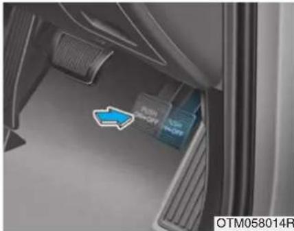 HYUNDAI Santa Fe (2020) - Checking the parking brake - 1