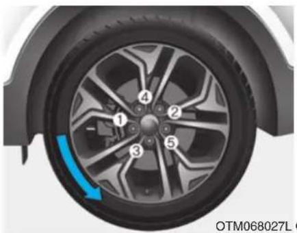 HYUNDAI Santa Fe (2020) - Changing a tyre - 1