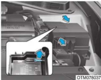HYUNDAI Santa Fe (2020) - Instrument panel fuse replacement - 2