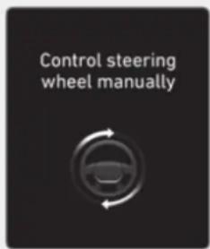 Control steering wheel manually