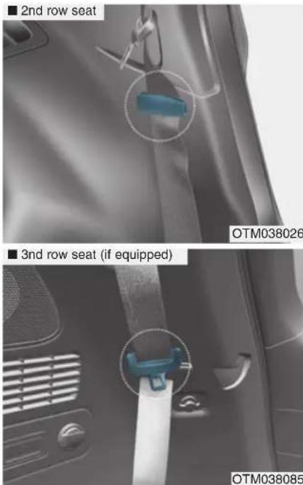 ■ 2nd row seat ■ 3rd row seat (if equipped) OTM038026 OTM038085
