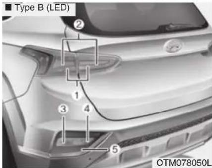 ■ Type B (LED) 1 2 3 4 5 OTM078050L
