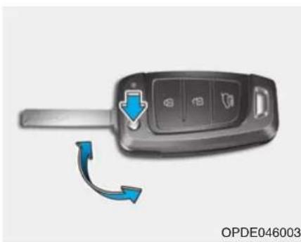 HYUNDAI Santa Fe (2020) - Mechanical key - 1
