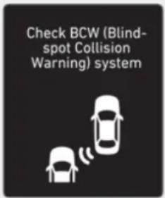 Check BCW (Blind-spot Collision Warning) system