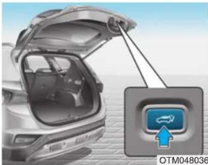 HYUNDAI Santa Fe (2020) - Power tailgate speed adjustment - 1