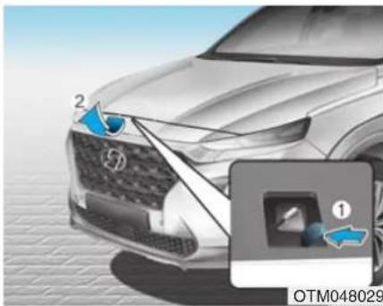 HYUNDAI Santa Fe (2020) - Opening the bonnet - 2