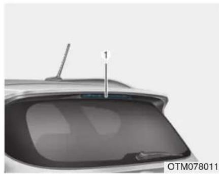 HYUNDAI Santa Fe (2020) - High mounted stop lamp replacement - 1