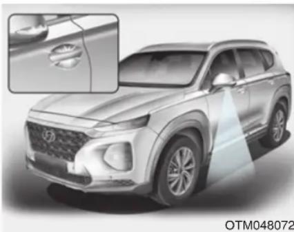 HYUNDAI Santa Fe (2020) - Welcome system (if equipped) Welcome light (if equipped) - 1