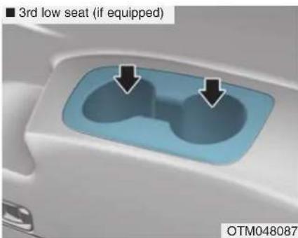 ■ 3rd low seat (if equipped) OTM048087