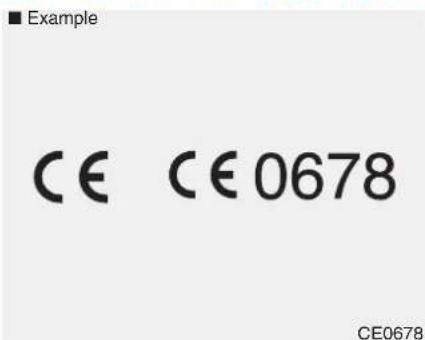 ■ Example CE CE 0678 CE0678