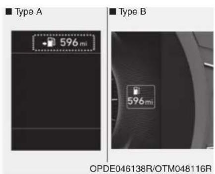 ■ Type A 596 mi ■ Type B 596 mi OPDE046138R/OTM048116R