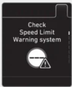 Check Speed Limit Warning system