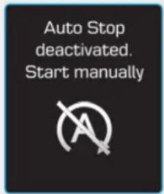 Auto Stop deactivated. Start manually