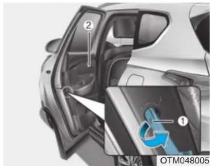 HYUNDAI Santa Fe (2020) - Speed sensing door lock system (if equipped) - 1