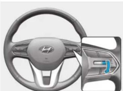 HYUNDAI Santa Fe (2020) - To decrease the Smart Cruise Control set speed - 1