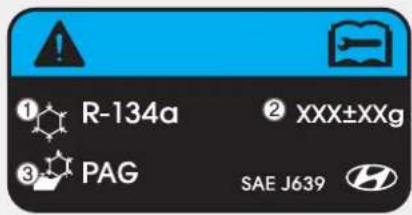R-134a PAG XXX±XXg SAE J639