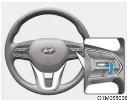 HYUNDAI Santa Fe (2020) - To decrease Cruise Control speed - 1