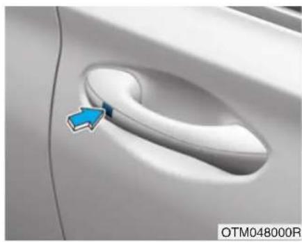 HYUNDAI Santa Fe (2020) - Operating door locks from outside the vehicle - 3
