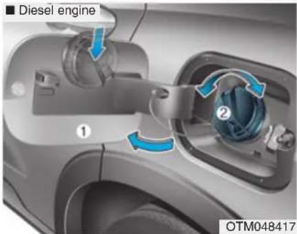 ■ Diesel engine ① ② OTM048417