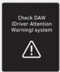 Check DAW (Driver Attention Warning) system