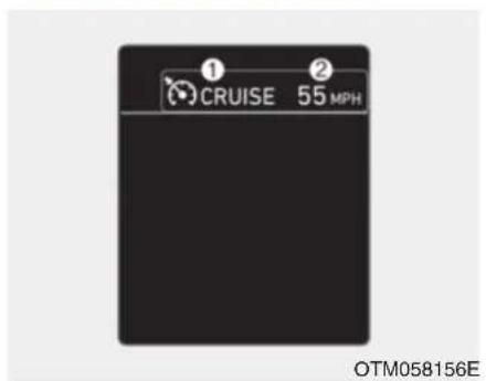 ① CRUISE 55 MPH OTM058156E