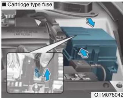 ■ Cartridge type fuse OTM078042