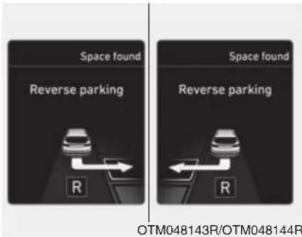 Space found Reverse parking R Space found Reverse parking R OTM048143R/OTM048144R