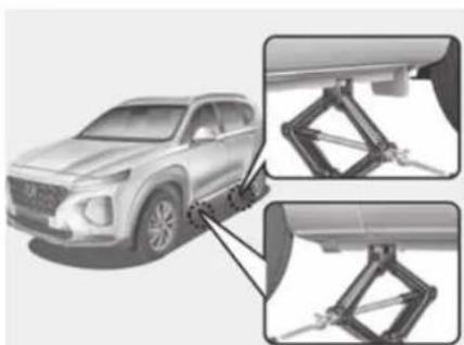 HYUNDAI Santa Fe (2020) - Changing a tyre - 2