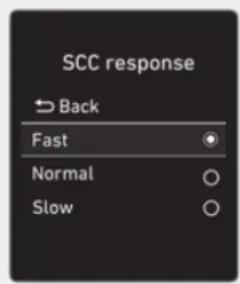 SCC response Back Fast Normal Slow