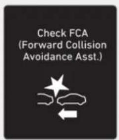 Check FCA (Forward Collision Avoidance Asst.)