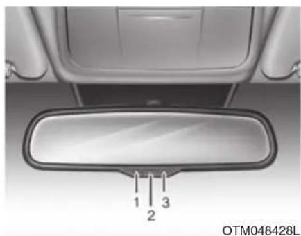 HYUNDAI Santa Fe (2020) - Electric Chromic Mirror (ECM) (if equipped) - 1