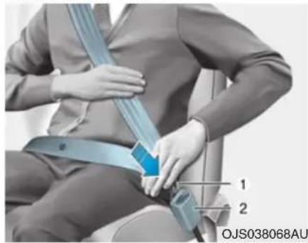 HYUNDAI Santa Fe (2020) - Lap/shoulder belt - 1