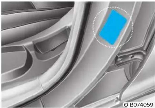 HYUNDAI Venue (2020) - VEHICLE CERTIFICATION LABEL - 1