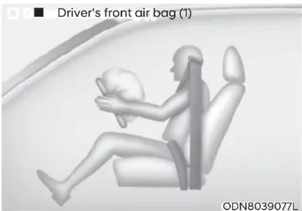 Driver's front air bag (1) ODN8039077L