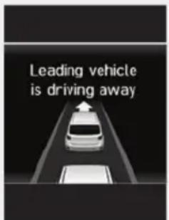 Leading vehicle is driving away