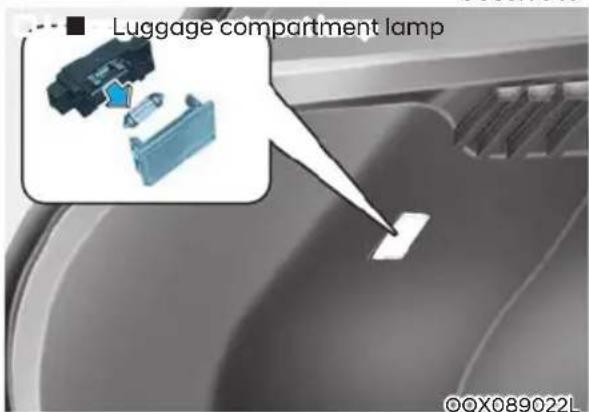 Luggage compartment lamp ©QX089022L