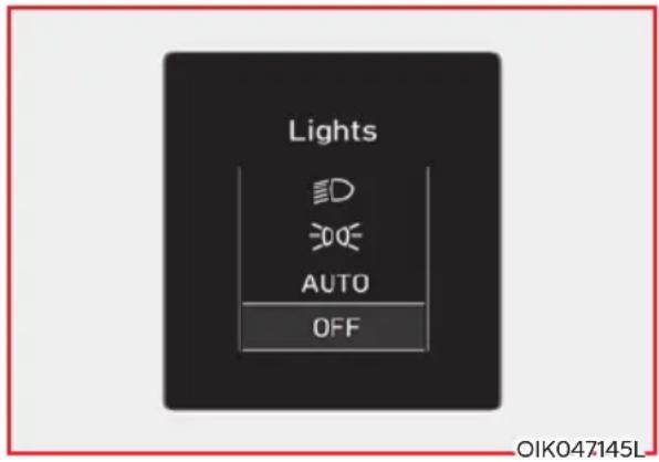Lights AUTO OFF OIK047145L