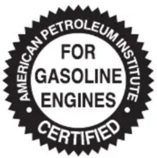 AMERICAN PETROLEUM INSTITUTE FOR GASOLINE ENGINES CERTIFIED