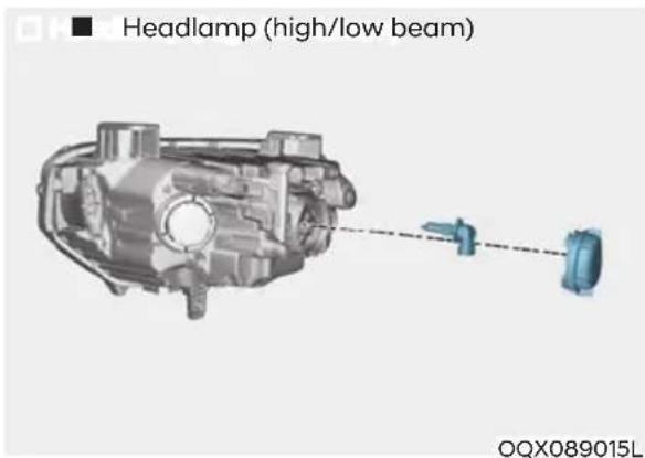 Headlamp (high/low beam) OQX089015L