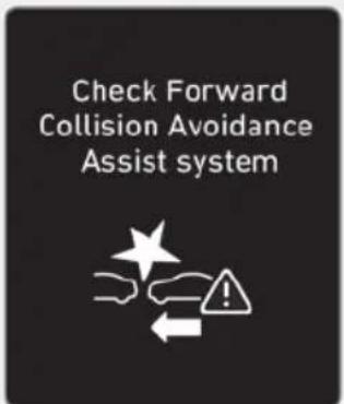 Check Forward Collision Avoidance Assist system