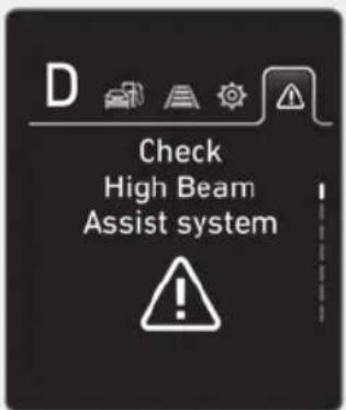 D Check High Beam Assist system