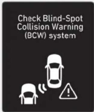 Check Blind-Spot Collision Warning (BCW) system