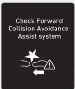 Check Forward Collision Avoidance Assist system