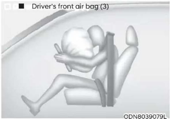 Driver's front air bag (3) ODN8039079L